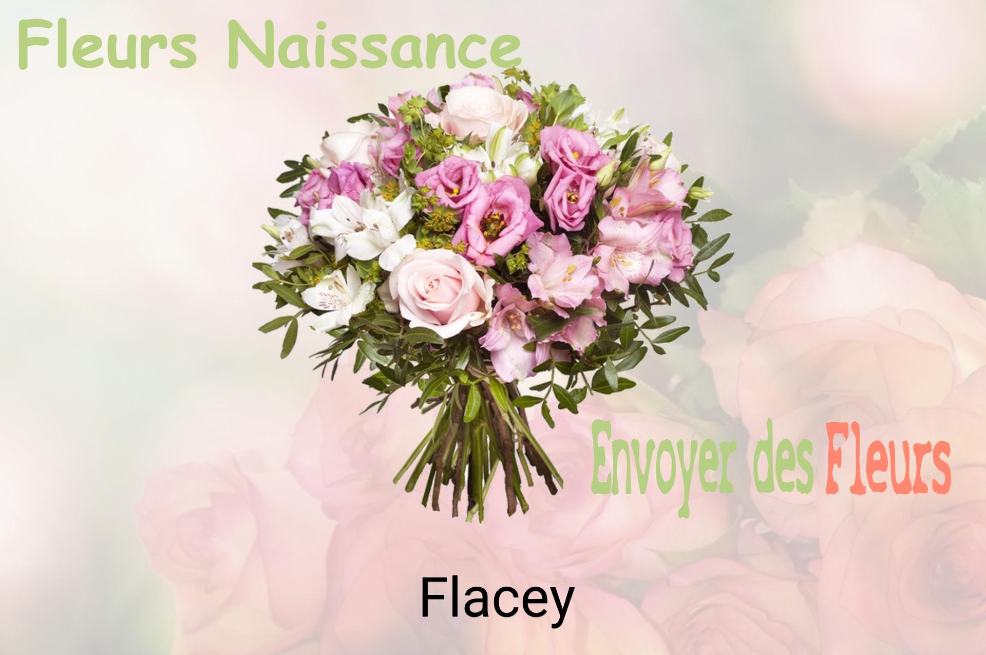 Bouquet de fleurs de naissance livré à Flacey